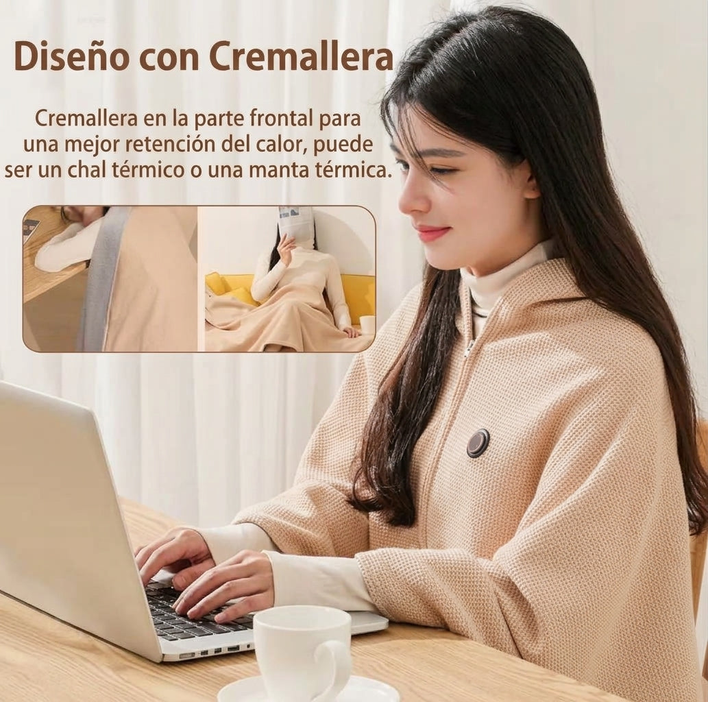 Capa calefactable que quita el frío